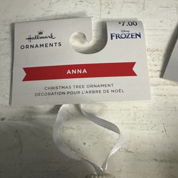 Hallmark Disney Frozen Elsa  Anna Decoupage Christmas Tree Ornaments New - Picture 5 of 7